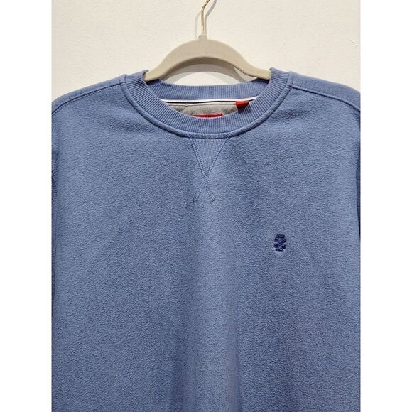 IZOD Men's Periwinkle Blue Advantage Fleece Crewneck Sweater, L - Picture 2 of 8